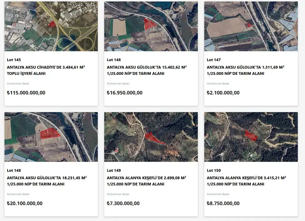 Antalya'da Dev Satış: 43 Değerli Arsa Açık Artırmaya Çıkıyor 4